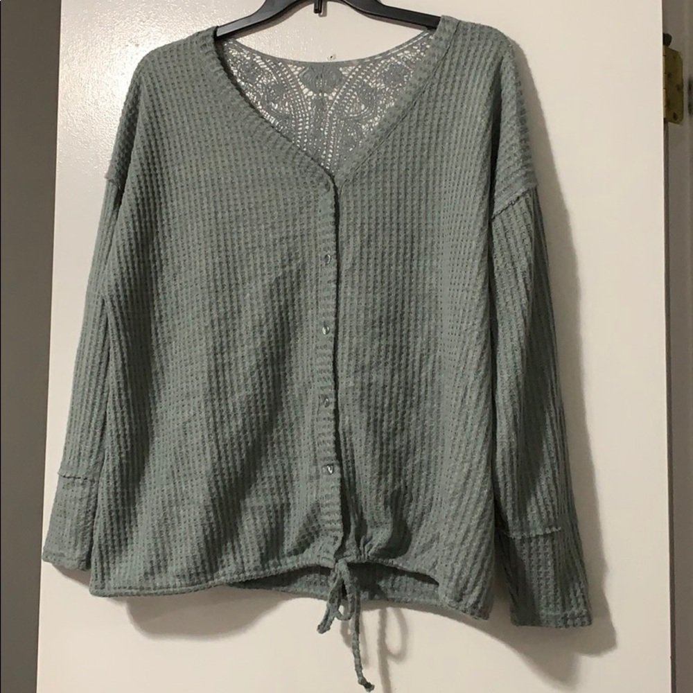 Waffle Knit Long Sleeve